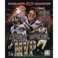 Drew Brees Super Bowl XLIV MVP Portrait Plus