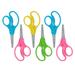 Westcott 5 Hard Handle Kids Scissors Pointed Assorted Colors 2 Per Pack 3 Packs
