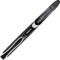 Zebra Liquid Ink Roller Ball Pen Stick Extra-Fine 0.5 mm Black Ink Black Barrel 12/Pack (44410)