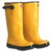 Size 13 Pair Yellow Heavy Duty Over The Shoe Rubber Knee Boot 17 High Each