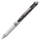 Energel Rtx Gel Pen Retractable Fine 0.5 Mm Needle Tip Black Ink White/Black Barrel