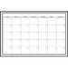 WallPops WPE0447 Large Monthly Dry Erase Calendar Decal White & Off-White