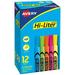 Hi-Liter Desk-Style Highlighters Assorted Ink Colors Chisel Tip Assorted Barrel Colors Dozen | Bundle of 5 Packs