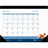 House of Doolittle Monthly Deskpad Calendar Seasonal Holiday Depictions 22 x 17 Inches