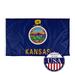 Kansas State Flag - 3ft x 5ft Knitted Polyester State Flag Collection Made in The USA