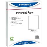 Printworks Professional Printworks Professional 8 1/2 x 11 24 lbs. Perforated at 1/2 Paper White