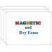 Flipside Products Magnetic Dry Erase Board Two-Sided Blank/Blank 9 x 12 Pack of 3
