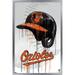 MLB Baltimore Orioles - Drip Helmet 22 Wall Poster 14.725 x 22.375 Framed