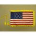 Annin Flagmakers 2430 Nyl-Glo U.S. Auto Flag with Fringe-12 in. X 18 in.