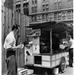 Posterazzi Mid Adult Man Eating Food Near a Hot Dog Stand New York City New York USA Poster Print - 18 x 24 in.