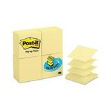 post-it pop-up notes america s #1 favorite sticky note 3 x 3 in pop-up note refills for dispenser canary yellow 100 sheets per pad 24 pack (r330-24vad)