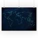World Map Illustration A-91610 (24x36 Giclee Gallery Print Wall Decor Travel Poster)