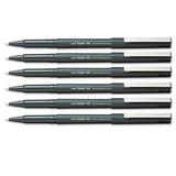 uni-ball Stick Micro Point Roller Ball Pens 6 Black Ink Pens (60151)