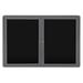 Ghent s Vinyl 34 x 47 2 Door Ovation Letterboard in Black