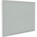 Ghent s Vinyl 4 x 12 Bulletin Board with Gray Trim in Gray