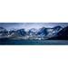 Snowy Mountains in Sunshine Beside Blue Sea - Antarctica Poster Print by Nick Dale 36 x 12 - Large