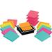 Post-it Super Sticky Pop-up Notes Dispenser 1080 - 3 x 3 - Square - 90 Sheets per Pad - Unruled - Assorted - Paper - Self-adhesive - 1 Pack