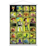 Disney Pixar Toy Story 3 - Toys Wall Poster with Wooden Magnetic Frame 22.375 x 34