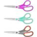 Scissors iBayam 8 Multipurpose Scissors Bulk 3-Pack Ultra Sharp Blade Shears Comfort-Grip Handles Sturdy Sharp Scissors for Office Home School Sewing Fabric Craft Supplies Right/Left Handed