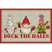Gnome for Christmas Sentiment landscape dark-Deck the Halls by Tara Reed (36 x 24)