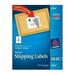 Avery Shipping Labels Sure Feed 3-1/3 3.33 Height x 4 Width - Rectangle - Inkjet - White - Paper - 6 / Sheet - 150 Total Label(s) - 150 / Pack