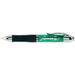 Itoya Xenon Retractable Ballpoint Pen with Comfortable Rubber Grip 1.0mm Medium Point Translucent Emerald Green