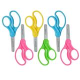 Westcott 5 Hard Handle Kids Scissors Blunt Assorted Colors 2 Per Pack 3 Packs