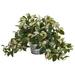 Nearly Natural Hoya Artificial Plant in Vintage Hanging Metal Planter Green