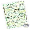 11x14 Play Golf Poster from Liberty and Lilac Paper Co. Golf Poster Gift for Golfer Man Cave Art