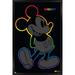 Disney Mickey Mouse - Rainbow Outline Wall Poster 14.725 x 22.375 Framed