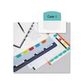 Laser Printable Index Tabs 1/5-Cut Tabs Assorted Colors 1.13 Wide 100/Pack