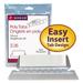Smead Poly Index Tabs and Inserts For Hanging File Folders 1/5-Cut White/Clear 2.25 Wide 25/Pack (64600)