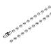 Uxcell 30 Long 0.18 Diameter Beaded Link Pull Chain Extension 304 Stainless Steel Silver Tone 4pcs
