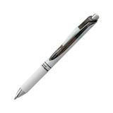 EnerGel RTX Retractable Gel Pen 0.7 mm Black Ink White/Black Barrel