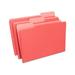 Staples Colored Top-Tab File Folders 3 Tab Red Legal Size 100/Pack 224550