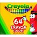 Crayola Classic Color Pack Crayons 64 Colors Box Pack Of 2