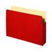 Business Source Colored Expanding File Pockets Letter - 8 1/2 x 11 Sheet Size - 3 1/2 Expansion - Red - Recycled - 1 Each