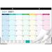 2021-2022 Desk Calendar - 18 Monthly Desk/Wall Calendar 2-in-1 16.8 x 12 July 2021 - December 2022 Thick Paper with Corner Protectors Large Ruled Blocks - Colorful Lump