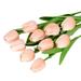 10Pcs Artificial Flowers Delicate Realistic Colorful Decorative Artificial Tulips Flowers Branch Household Supplies Multi-