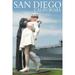 San Diego California Sailor Sculpture at USS Midway (12x18 Wall Art Poster Room Decor)