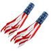 4th of July Patriotic Decorations 2 Pack Happiwiz 60 Inch American Flag Windsock outdoor Printed Stars Stripes USA flags Fade Resistant- Windsock Outdoor Hanging