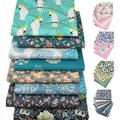 Walbest 9.84 x 9.84 Inch Beautiful Floral Printed Fabric Patchwork Cloth Sewing Quilting Bundles Assorted Pattern Fabric for DIY Sewing 1 Set(1/2/5/6/8/11/18:7Pcs 3/4/7/9/10/12/13/14/15/16/17:8Pcs)