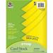 Pacon Inkjet Laser Printable Multipurpose Card Stock - Lemon Yellow - Letter - 8 1/2 x 11 - 65 lb Basis Weight - 100 / Pack | Bundle of 5 Packs