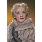 Bette Davis mink stole leather glove face veil 24x36 Poster