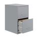 Space Solutions 18 D 2 Drawer Metal File Cabinet - Gray/Platinum