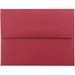 JAM Paper & Envelope A2 Envelopes 4 3/8 x 5 3/4 Red Metallic 1000/Carton