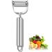 NOGIS Stainless Steel Dual Blade Vegetable Peeler - Commercial Grade Julienne Cutter Scraper - Fruit Potatoes Carrot Cucumber - Kitchen Home Staple - Perfect Gift