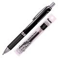 Pentel Energel Alloy RT Gel Pen Medium Point Metal Tip Ballpoint Pen Black ink + Refill (Black Body)