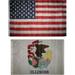 Wholesale Combo Lot 3x5 USA Flag & State of Illinois 2x3 2 Flags Banner