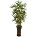 Nearly Natural 4.5ft. Bamboo Artificial Tree in Bamboo Planter